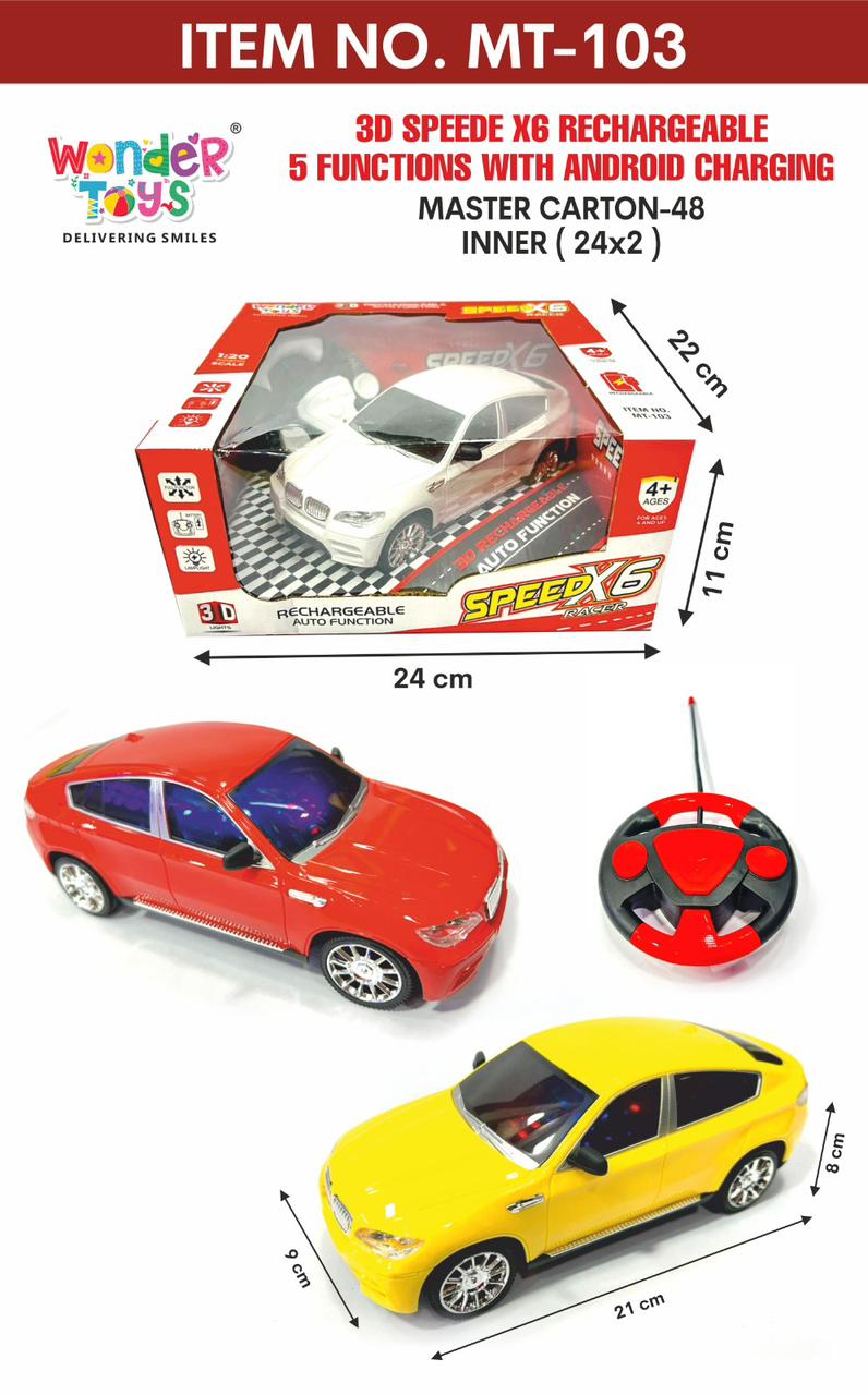 Plastic Super Sports CAR RC CAR Rechargeable HIGH-Speed and Remote Controlled Drift RC CAR with Light (Multi Small Size