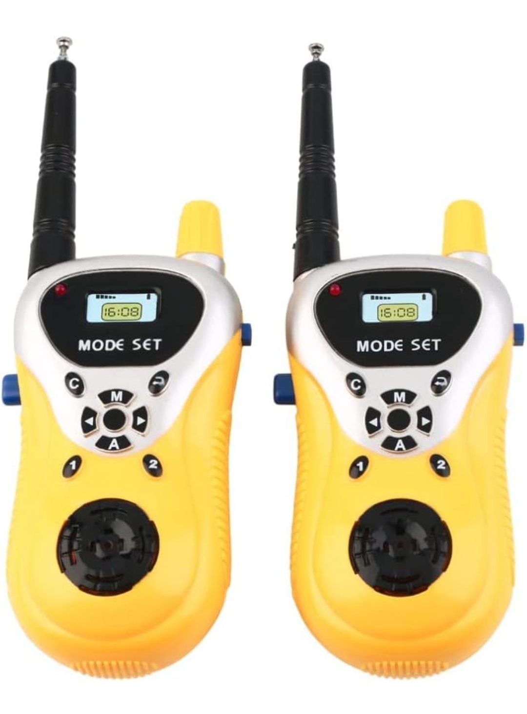 VGRASSP Walkie Talkie Toys for Kids 2 Way Radio Toy for 3-12 Year Old Boys Girls, Up to 20 Meter Outdoor Range Yellow