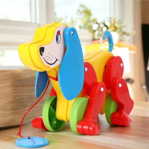 Toys Treasure Pull Along Daisy Dog with a Wagging Tail and Ears Toys for Toddlers | Toys for 1 Year Old | Baby Toys 6-12 Months | Pull Along Toys for 1 + Year Old | Push and Pull Toys for Kids