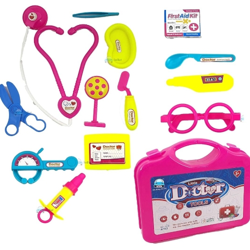 Doctor Play Kit Sets for Kids - Pretend Play Doctor Kit, Medical Set Toy for 3+ Years Kids,Boys,Girls - Multi Color