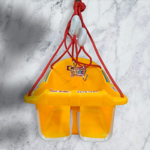 "Sunshine Serenity: Mama Love EcoSmart Baby Swing in Yellow"