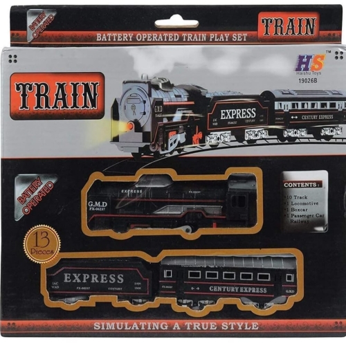 Train Track Set For Kids Black Train Small To Play For Boys &amp; Girls Age 3+ 6% off